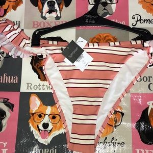 TOPSHOP Bikini bottoms w scalloped sides